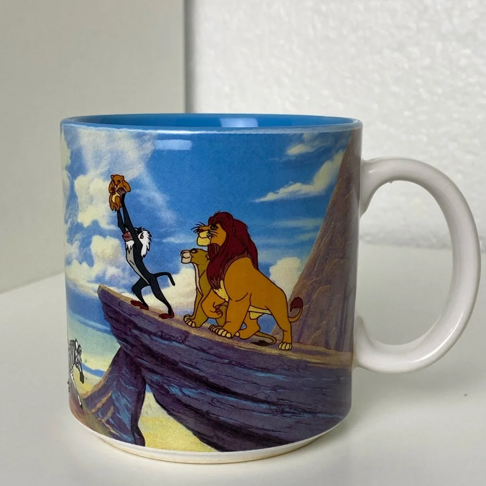 Disney Store Coffee Mug Lion King Simba Pride Rock